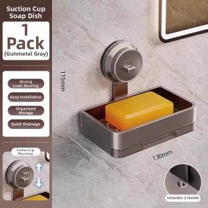 Hourleey | Wall-mounted Double Layer Soap Holder