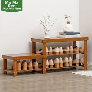 Multi-level Shoe Storage and Change Bench