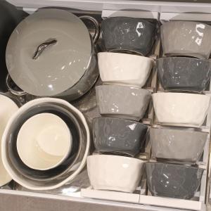 Nordic Style Creative Plain Gray Underglaze Simple Ceramic Bowls Dishes