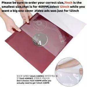 50-Pack Premium Vinyl Record Sleeves Plastic Protective Storage Cover No-Seal Flap DesignOversized for Easy Access & Protection