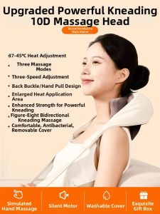 YunKangBao Neck Massager Shoulder Neck Relaxing Device Back Massager 337 Tension Relief Kneading Heat Therapy Vibrating