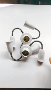 🔶E27 Base Light Socket Splitter Bulb Lamp Holder Adapter for LED Bulbs Light Bulb Socket Converter E27 LED Lamp Bulb Holder Flexible Extension Converter Adapte