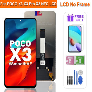 6.67 For Xiaomi Poco X3 LCD X3 NFC LCD Touch Screen Digitizer Assembly For Xiaomi Poco X3 Pro LCD M2102J20SG LCD Display Frame