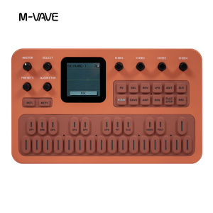 M-VAVE | M-VAVE Digital Waveform Synthesizer Orange Model with LCD Display Multi-Effects Processor and ARP Sequencer Ideal for Music
