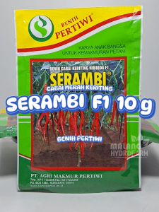 Benih Cabai Merah Keriting Serambi 10 gram Benih Petiwi dataran rendah bibit biji laris sayur sayuran srambi cabe kriting hydroponik hidroponik