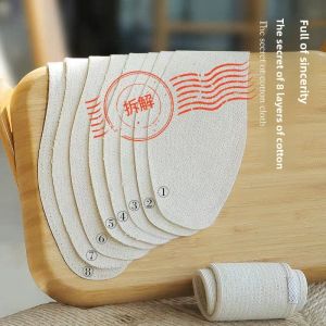 MONLEYTA | Handmade Pure Cotton Shoe Inserts Mens Comfortable Ultra Soft Bottom Breathable Absorbent Anti-Odor Leather Shoes Insoles