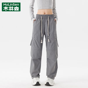 Loose Casual Womens Workwear Pants Spring Summer New Style Trendy Brand Straight Leg Long Casual Pants Ladies Sports Pants