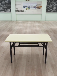 WAROOM【No Need Install】White Foldable Banquet Table Office Computer Table Event Folding Dining Table Outdoor Single Spring Foldable Table Study Table Writing Desk Home Meja Lipat Meja Komputer 折叠桌