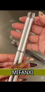 1/6 CÁI Bút Vẽ Móng Tay Cán Kim Loại Hai Đầu Cọ Vẽ Móng Tay Gel Pha Lê Dụng Cụ Làm Móng Nghệ Thuật