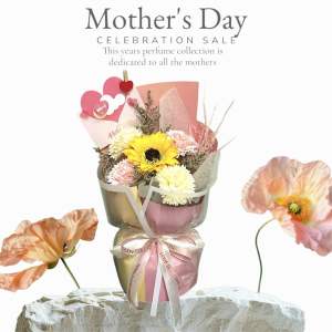 Eternal Love Soap Flower Carnation Sunflower Bouquet – Perfect for Mother’s Day Birthdays & Special Celebrations
