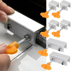 Hole-free Window Limiter Safety Lock Buckle Aluminum Alloy Sliding Window Childrens Anti-fall Anti-opening Window Retainer