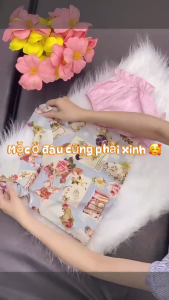 Set Quần Áo Bé Gái Tamiuy Chất Cotton Mềm Mại Họa Tiết Đáng yêu Cho Bé Sơ Sinh