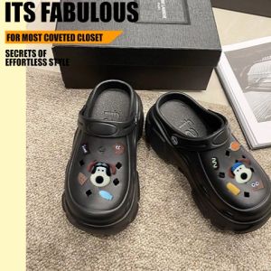 LHSunday  ใหม่ รองเท้าแตะหัวโตแฟชั่น ดีไซน์แบบใหม่สวยสับไม่ซ้ำใคร วัสดุยางนิ่มใส่สบาย พื้นสูง1นิ้ว มี3สีให้เลือกแถมฟรีตัวติด