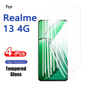 1-4PCS Screen Protector For Realme 13 4G 6.67" HD Tempered Glass Crystal 9H High Aluminum Anti Scratch Case Friendly Fingerprint