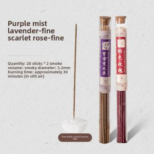 SONGYANRUMO | Natural Handmade Rose & Lavender Incense Sticks