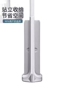 Automatic Hand-Free Flat Mop Wet And Dry Dual Purpose Microfiber Cloth Stainless Steel Pole Household Cleaning Tool for Living Room