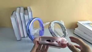 Silent Portable Neck Fan Powerful Long-lasting Rechargeable Electric Bladeless Wireless USB Neck Bladeless Fan Cooling Appliance