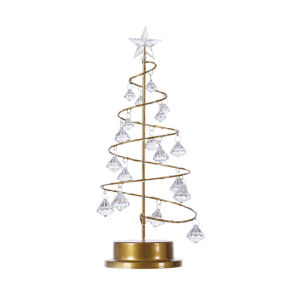 Perfk Christmas Tree Lamp Night Light for Table Birthday Xmas Decoration