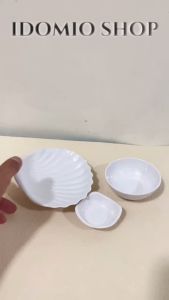 Chén Chấm Nhựa Melamine Màu Trắng