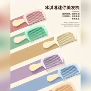 TWOL SHOP Stock no.150,1pcs Small Cartoon Colorful Portable Thickened Durable Hair Brushes Little Girl Kid Hair Accessories
