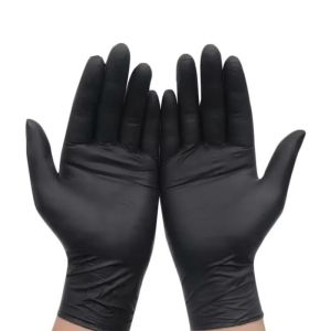 30/60/90PCS Disposable Black Nitrile Gloves Cleaning Hairdressing Black Nitrile Home Cleaning Tattoo Dishwashing Pet Bathing