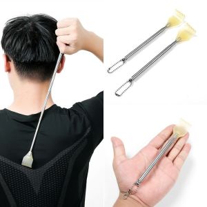 1pcs Adjustable 16CM Stainless Steel Telescopic Back Scratcher Extendable Back Itching Self Massager