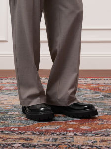 ThomWills Mens Derby Shoes Thick Bottom Casual Leather Heightening Business Leisure Winter Rubber Sole Fashionable Formal Shoes