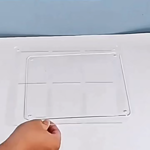 6-slot/9-slot acrylic double-slot card frame with thick magnetic card holder and star-shaped small card display stand