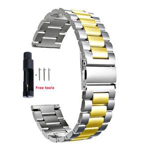Aotelayer Dây Đeo 18 20 22 24Mm Tháo Nhanh Cho Samsung Galaxy Watch 3/4/5 Cổng Bánh Răng S2 S3 S4 Huawei GT2/GT2 Vòng Đeo Tay Bằng Thép Không Gỉ Cho Samsung Band