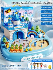 BEI JESS | Magnetic Castle Building Blocks Girl 3-6 Years Gift