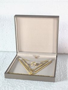 กล่องเครื่องประดับPU Jewelry Premium-สีแชมเปญดำ - กล่องใส่สินสอดงานหมั้น งานแต่ง.