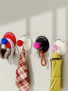 FAJIENUO | No-Drill Strong Adhesive Hook for Kitchen Walls and Bathroom Doors