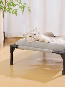 Lovinland Elevated Dog Bed Breathable Off The Ground Pet Cat Bed with Cooling Mesh Fabric Joint Relief & Moisture Resistant ortable Indoor & Outdoor Cooling Camping Bed for All Seasons