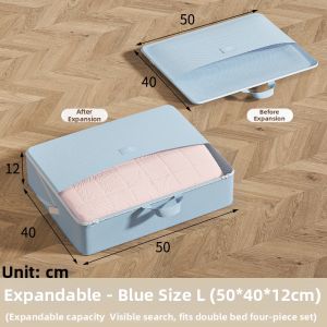 NAIFUNA | Dustproof Quilted Seasonal Clothing Storage Bag with Handles