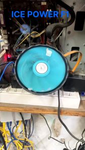 Quạt tản nhiệt CPU ICE POWER - F1 Cánh quạt màu xanh lõi nhôm tản nhiệt tốt Quạt không led (Tặng kèm đầy đủ phụ kiện)
