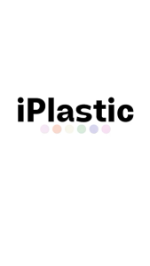 iPlastic. Extra large circular trash can 15 liters aesthetic desing bin #925