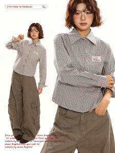 Áo Sơ Mi Nữ Tay Dài Ngắn Cổ Polo Dáng Rộng Mùa Thu Chống Tia UV Thường Ngày Đa Năng Cổ Điển Mỹ Cổ Điển