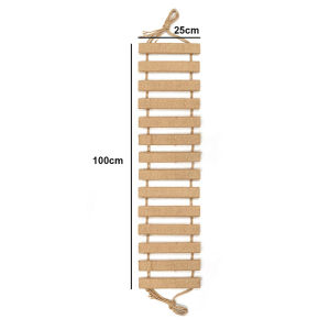 Cat Climbing Frame Bridge Cat Ladder Sisal Rope Wooden Cat Tree Tower Use for Cage Climber Scratching Post Pet Furniture Toys