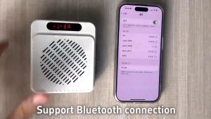 ไมค์ช่วยสอน ชาร์จได้ ลำโพงพกพา ไมค์ช่วยสอน เครื่องขยายเสียง วิทยุ FM ลำโพงช่วยสอน ไมค์ลอย ไมค์ไร้สาย โทรโข่ง รับประกัน 1 ปี