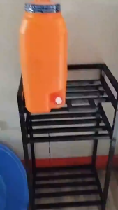 2/3 Layer Water Gallon Rack Stand Metal Rack for Water With An Additional Layer For Cups/ Glasses For Storage Bucket 200KG