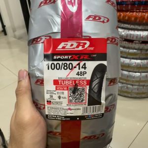 FDR Sport XR Evo 100/80 - Ban Tubeless (TL) Berkualitas Tinggi