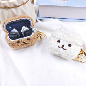 Puppy plush headphone protective case For Galaxy Buds Core/2/2pro/pro/live/FE buds3/3pro ladies accessory headphone case