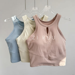 Quick-Drying Shock-Absorbing Chest Pad Womens Sports Vest