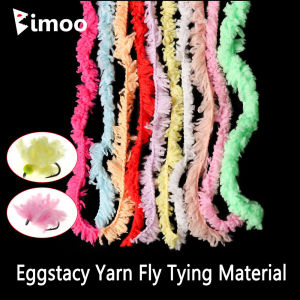 1/5/10PackS Eggstacy Yarn Fly Tying Material Synthetic Fiber For Egg Flies Nymphs Streamers Salmon Trout Bass Fishing Lure Bait