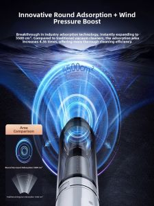 HELLOLEIBOO | Car Vacuum Cleaner Handheld Wireless Charging High Inlet Power 2025 New Model Home And Car Use Dust Collector Air Blower