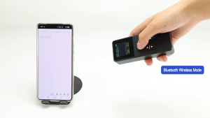 Portable Mini 2D Barcode Scanner 18 Hours Working Long Standby Wireless Bluetooth QR Code Reader for Supermarket Retail Store Checkout