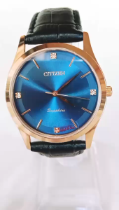 Đồng hồ CITIZEN Nam chính hãng side lớn 38mm Măt kính safia . Máy pin nhật dây da . Hàng mới 100%