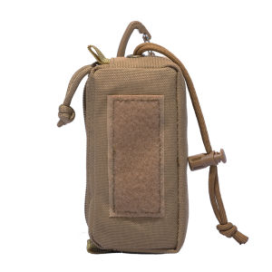 Outdoor Rectangular Key Bag Rotation Triangle Buckle Universal Eyeglasses Storage Pouch Earphone Data Cable Bag Nylon Material