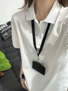 White American Style Polo Shirt Short Sleeve Summer Heavyweight Wide Fit T-Shirt Premium Feel Slim Half Sleeve Youth Fashion