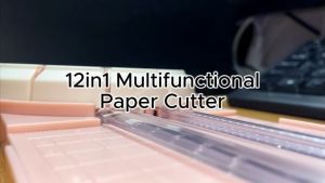 Digiprints PH - 12-in-1 Paper Trimmer 360° Rotation Cutter Head Blade with 2 Pattern Guide Ruler